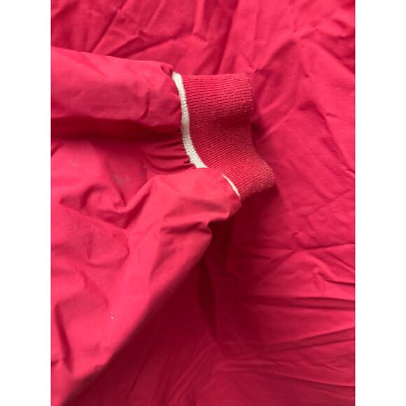 VTG Lands End Windbreaker Jackey Unisex Womens M 10-12 Pullover 80s 90s Red - Picture 4 of 7